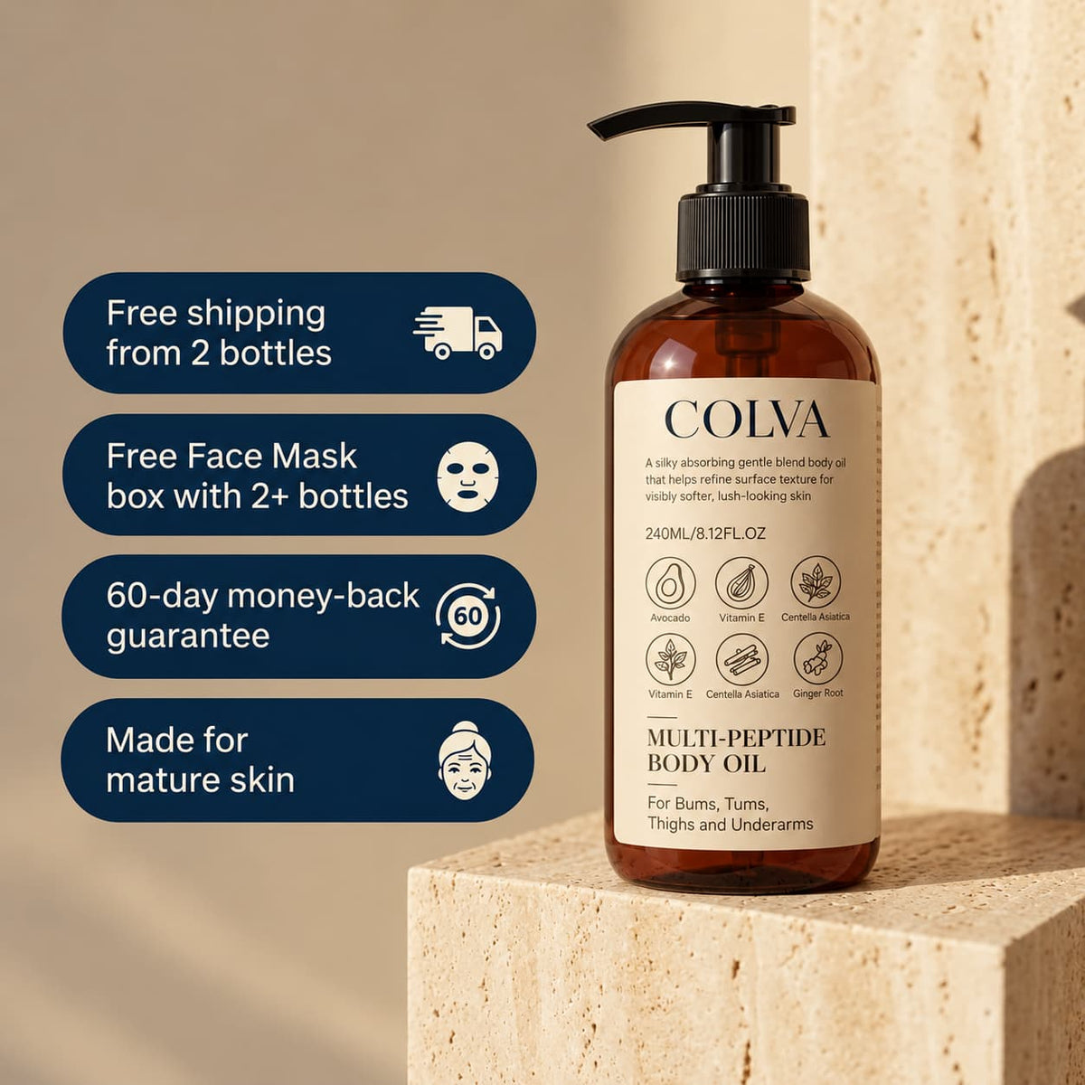 Multi-Peptide Body Oil