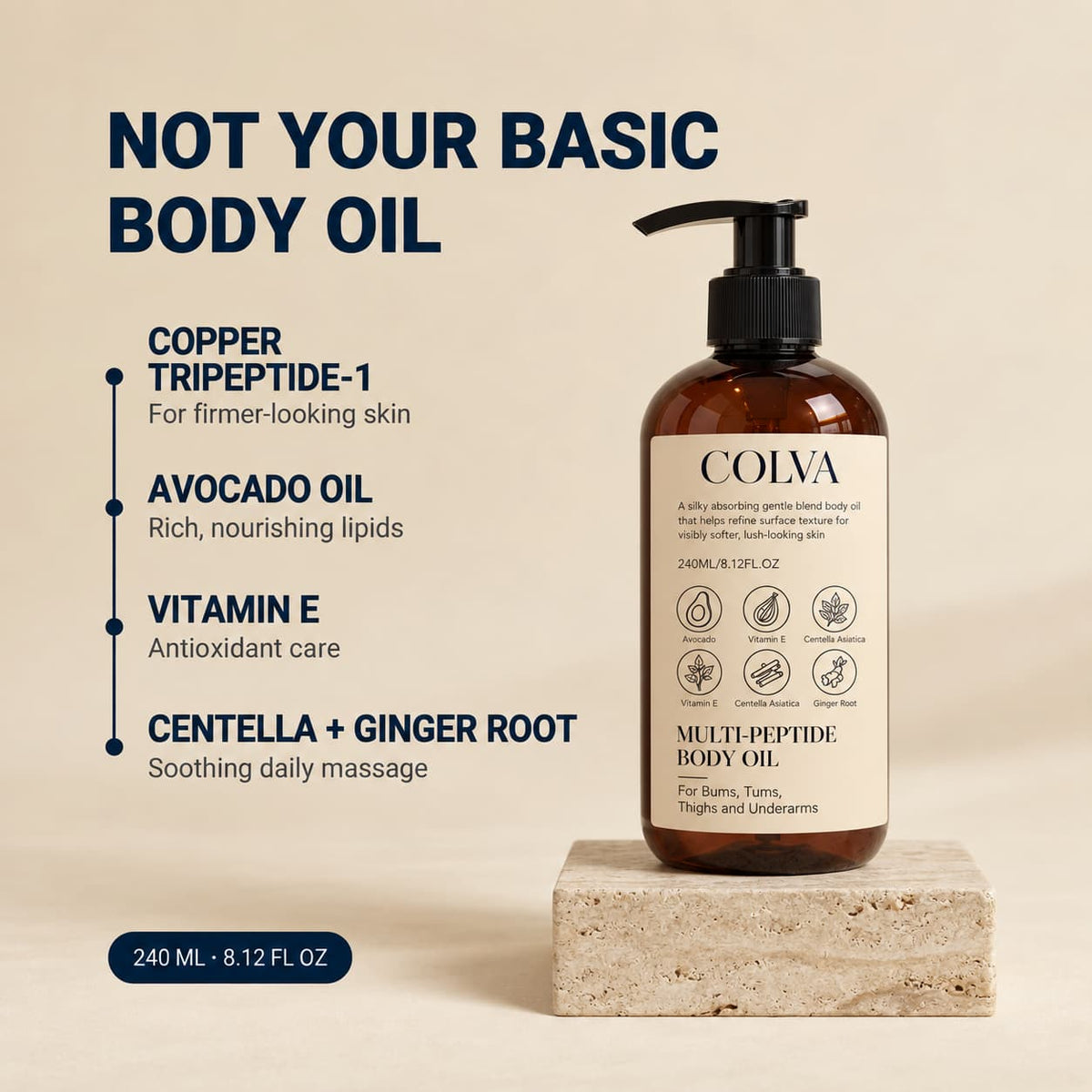 Multi-Peptide Body Oil