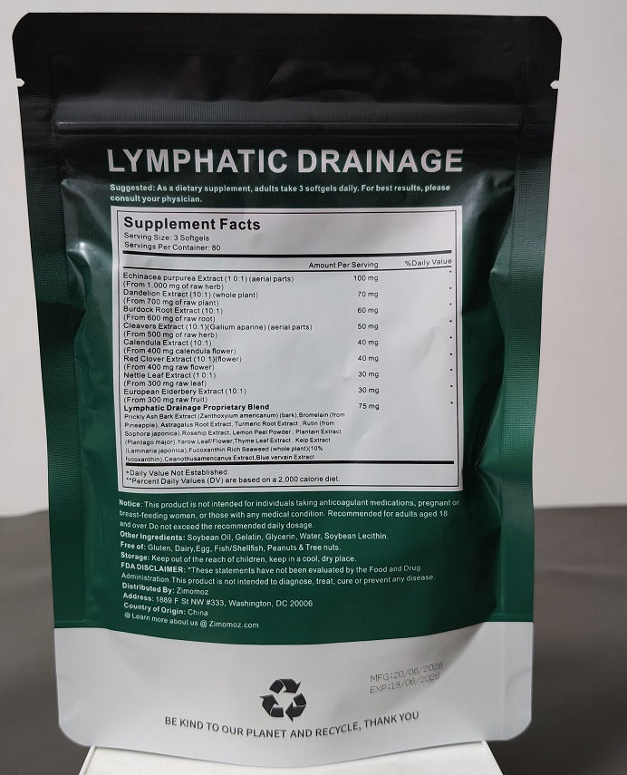 Supplement facts label
