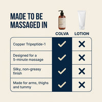 COLVA body oil vs regular lotion
