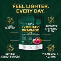 Benefits: less bloating, supports lymphatic flow, natural energy, 21 botanicals