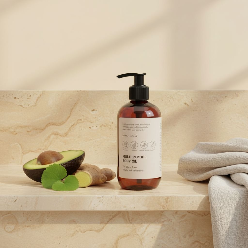 Body oil with avocado, ginger and centella